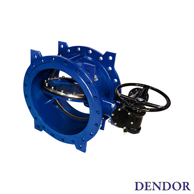 Затвор Dendor тип 023F DN1000 с редуктором